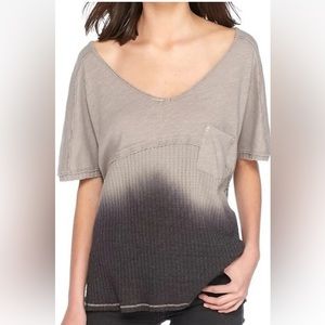 Free people sundial dip dye thermal tee. NWOT. Retail 38